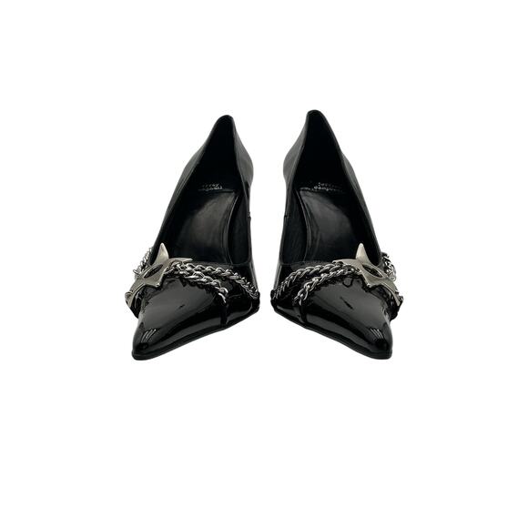 Jeffrey Campbell 'Etoile' Black Leather Pump Size 10 - Picture 5 of 6